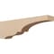 Ekena Millwork 5"W x 30"D x 10"H Thin Asheboro Rough Cedar Woodgrain TimberThane Corbel, Primed Tan CORUR05X30X10ASHRCPR - alternate 1